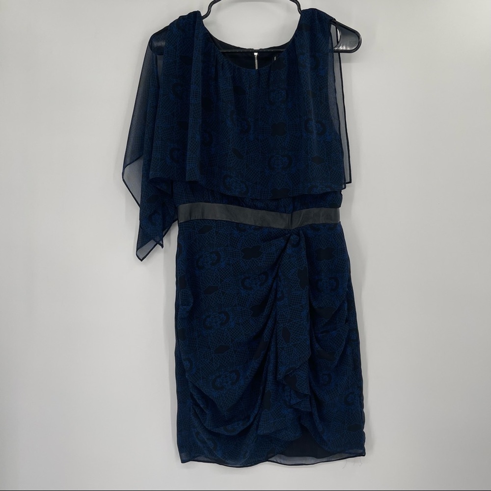 W118 by Walter Baker Navy Drape Rapunzel Dress​